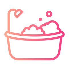 bathtub gradient icon