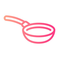 frying pan gradient icon