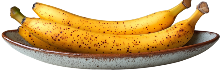 Fried bananas on plate image for food menu or ad