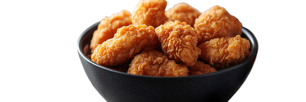 Fried food items in bowl appetising food display