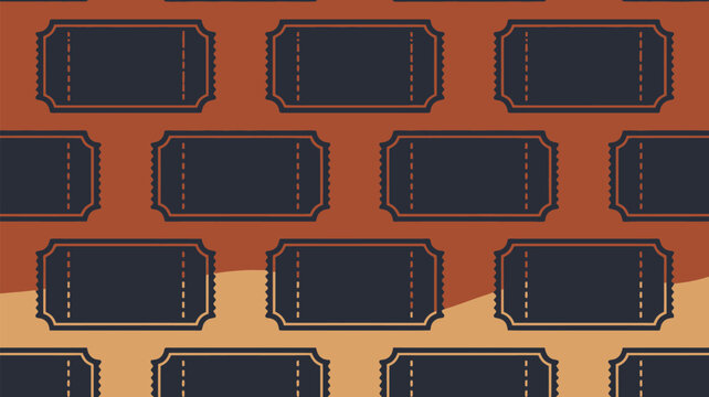 Vintage ticket pattern background for event marketing, promotional materials, or invitation designs with a retro vibe, perfect for creative projects.