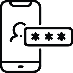 Two Factor Auth Security Verification Icon