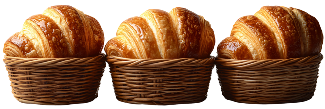 Golden brown baked goods in row