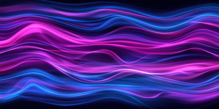 Abstract colorful wave background with glowing blue and pink fluid lines in dynamic motion, modern digital gradient design for visual projects
