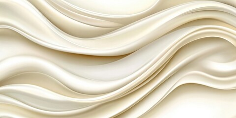 Fototapeta premium Abstract wavy cream beige pattern with smooth elegant curves creates minimal modern background for luxury decor or stylish design projects.