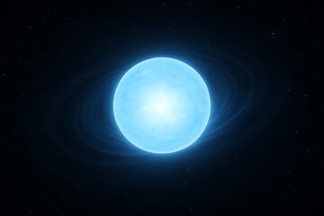 Fototapeta premium A highly realistic, deep-space rendering of an isolated neutron star.