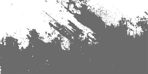 Grunge black ink splat texture border vector illustration