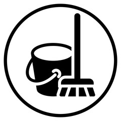 cleaning glyph icon © afif