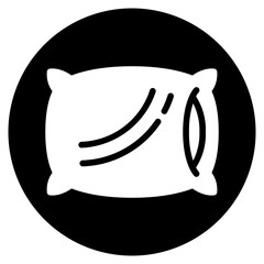 pillow glyph icon