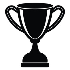 trophy cup on white background