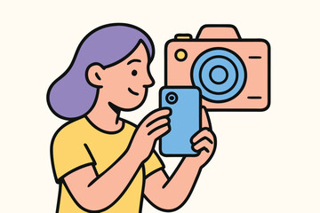  Happy people capturing beautiful scenes