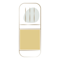 Prescription eye drops medicine bottle illustration