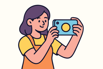 Creating memories in colorful nature