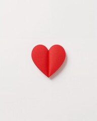 Obraz premium Geometric Red Heart For Valentines Day