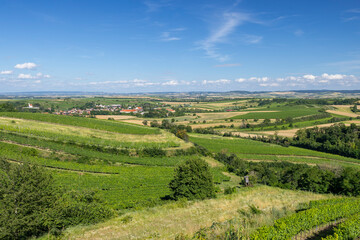 Obraz premium Mailberg village and vineyards in Lower Austria