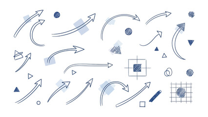 Arrows of Direction: A collection of various arrows, each pointing in a different direction, offering a versatile visual representation of choices and movement.