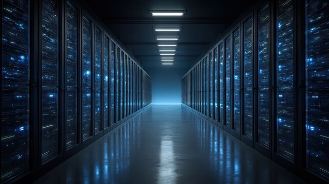 Data center server racks technology infrastructure