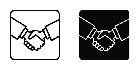  Handshake icon design template