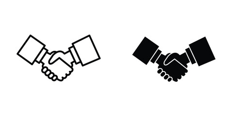  Handshake icon design template