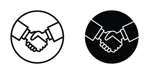  Handshake icon design template