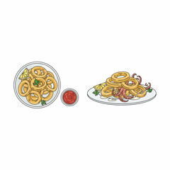 Crispy Fried Calamari Rings - Delicious Seafood Appetizer