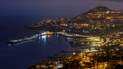 Island Landscape After Sunset View
