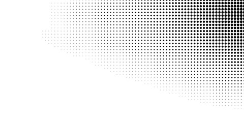 Wave halftone pattern. Halftone dots background. Vector