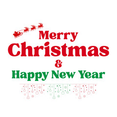 Christmas Festive Celebration Winter Holiday Graphic Design. ( original illustration, not AI Generated ).