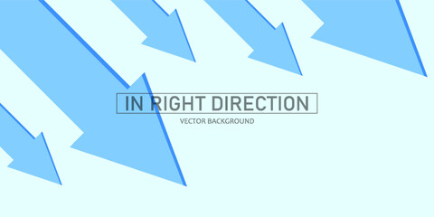 Template blue arrows pointing up. 3d render. Concept business success,leadership,growth, opportunity. Vector cartoon illustration