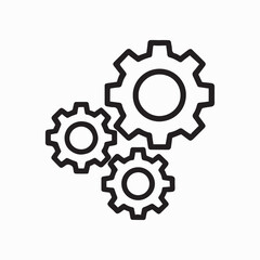 Gears teamwork symbol vector illustration for business or manufacturing concept