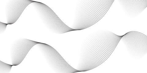 gray wave curve lines banner background design. Digital frequency track equalizer. Stylized line art background. modern soft luxury texture with smooth and clean vector subtle background illustration