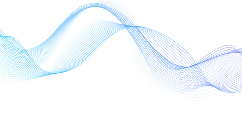blue wave curve lines banner background design. Digital frequency track equalizer. Stylized line art background. modern soft luxury texture with smooth and clean vector subtle background illustration