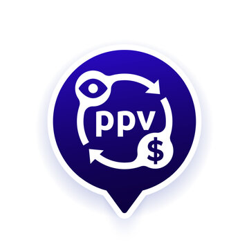 ppv, pay per view icon design