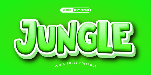 Jungle editable text effect