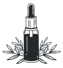 bottle of essential oil