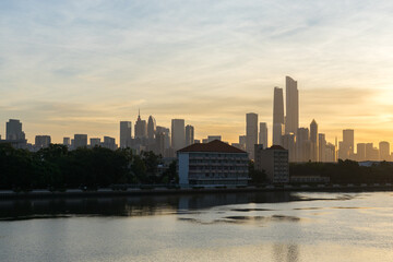 Fototapeta premium Architectural skyline of Zhujiang New Town, Guangzhou, China