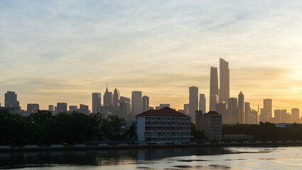 Fototapeta premium Architectural skyline of Zhujiang New Town, Guangzhou, China