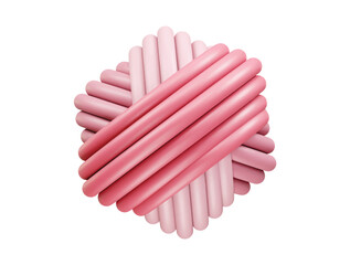 Yarn ball icon 3d render illustration 