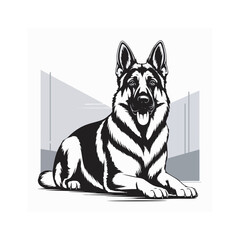 German Shepherd emblem