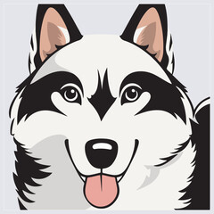 vector illustration of a wolf