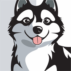 vector illustration of a dog