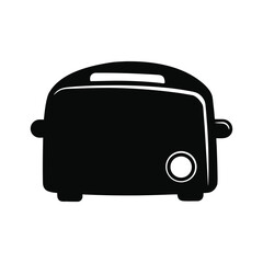 Toaster appliance silhouette for kitchen and breakfast icon design