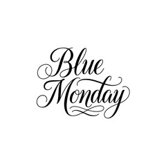 Obraz premium Blue monday typography