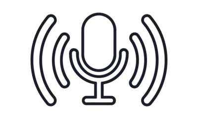 microphone audio waves icon