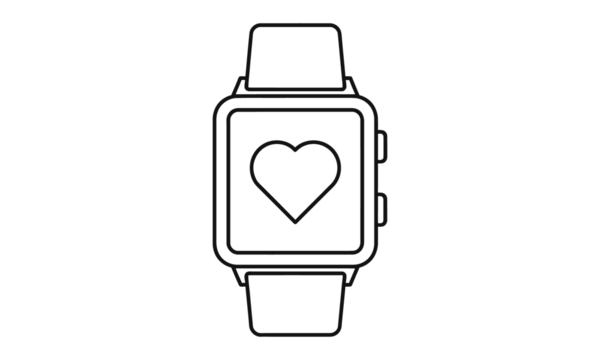 smartwatch heart health icon