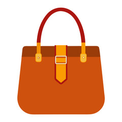 red bag isolated on white