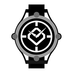 high detail luxury sports watch metallic 