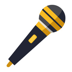 premium microphone with golden accents realistic