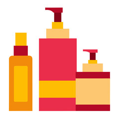 plastic bottles of liquid soap