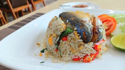 Mackerel Fried Rice Recipe at Restaurant